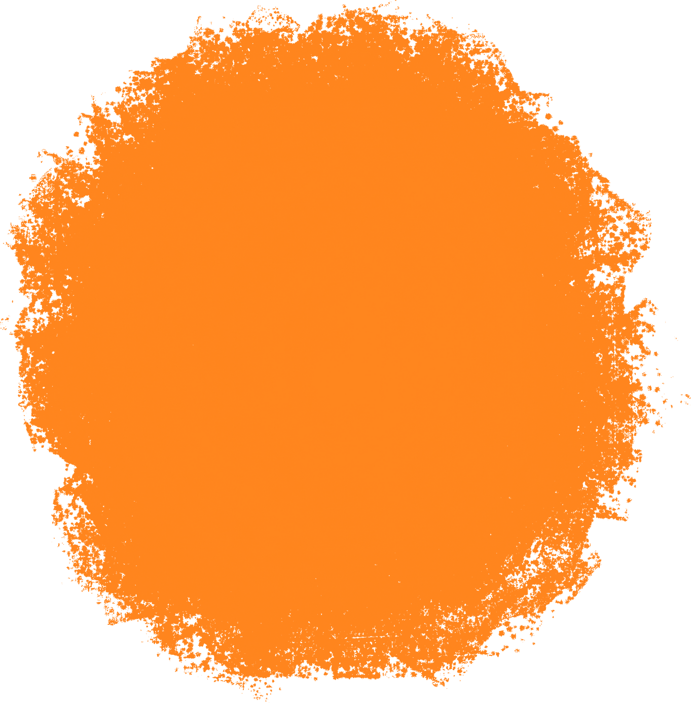 Orange Abstract Round Smudge